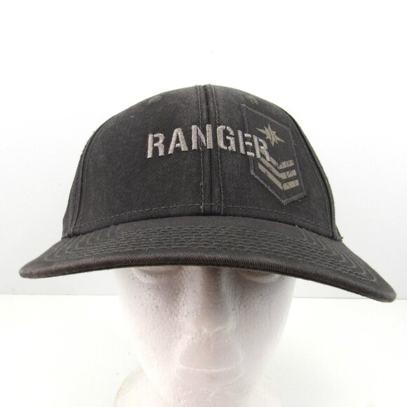Ranger Polaris Embroidered Logo Men's Gray Trucker Style Adj Strap Back Cap Hat - Picture 2 of 9